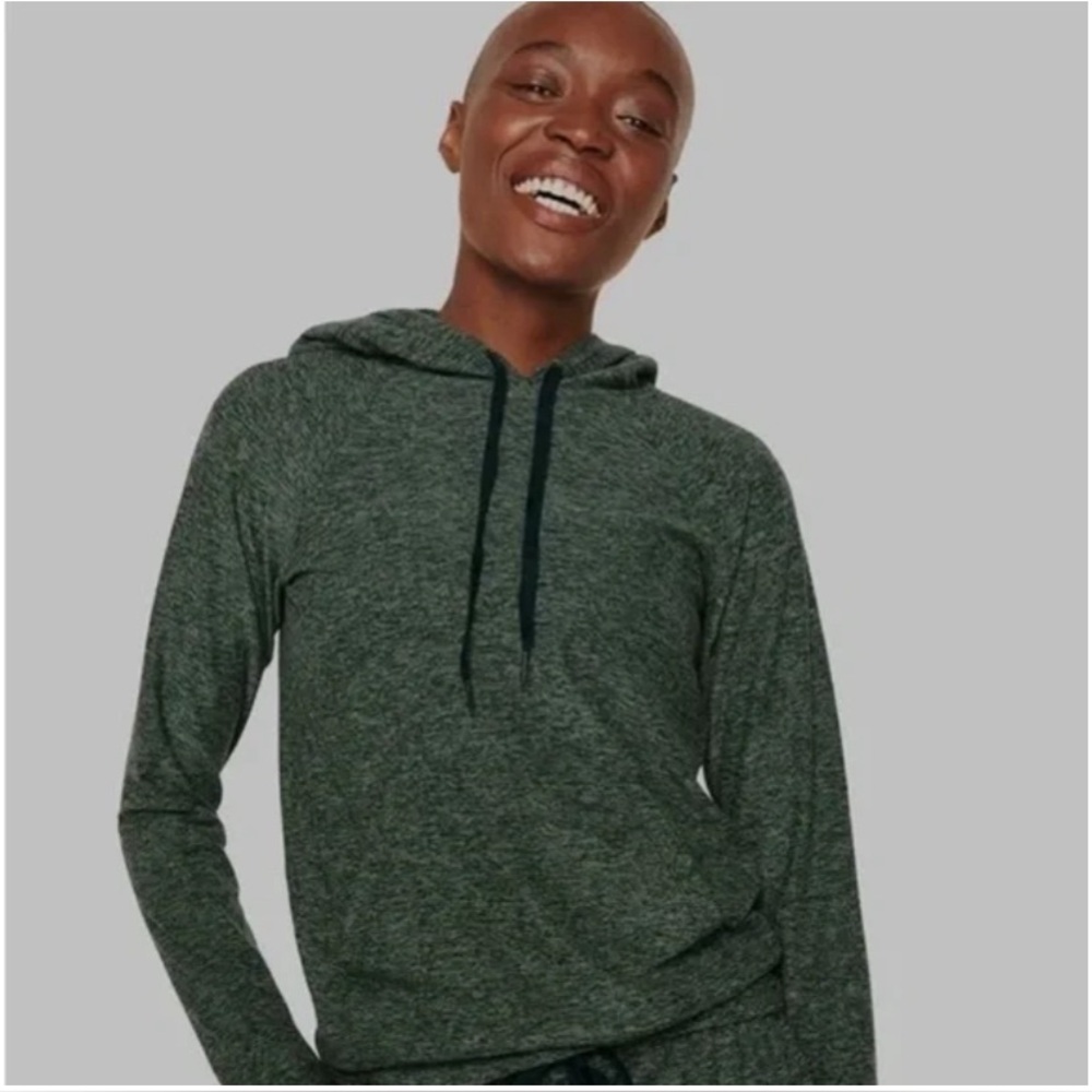 Outdoor Voices Green Cloudknit Hoodie